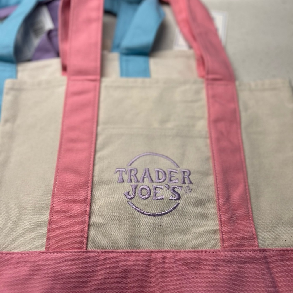 Trader Joe's Mini Canvas Tote Bags Set - Picture 3 of 6